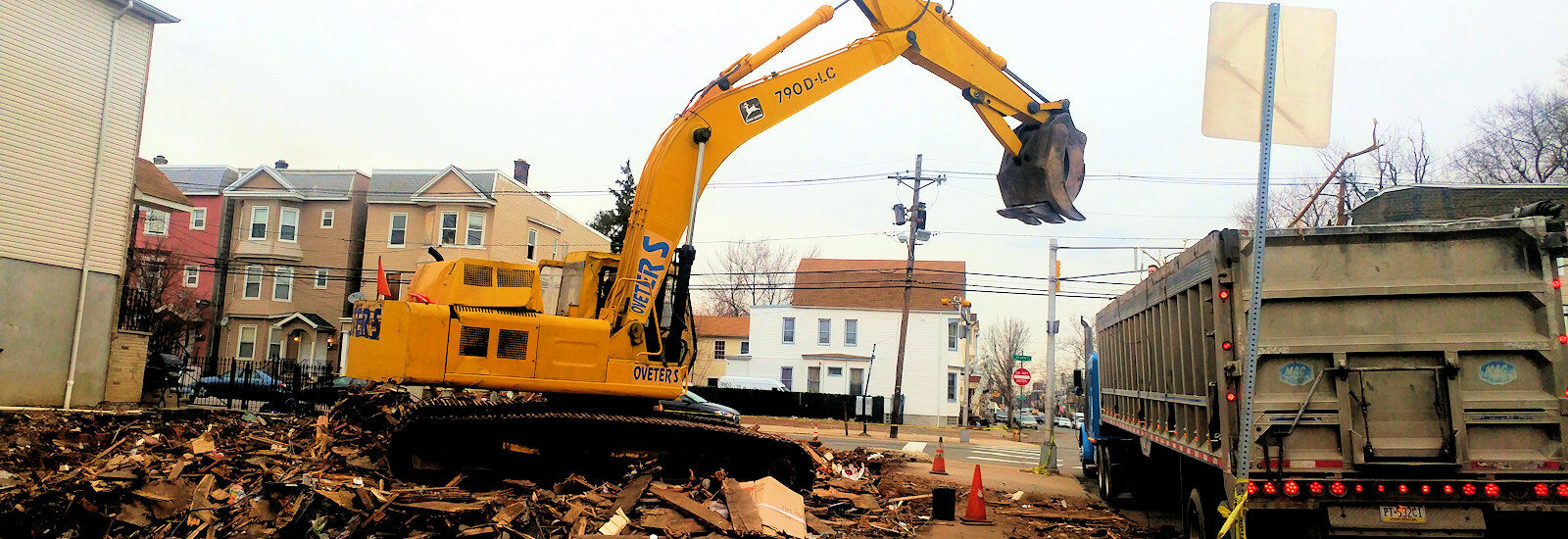 Heavy Equipment during a demolition