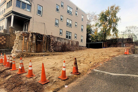 Site preparation completed.  Ready for new construction.